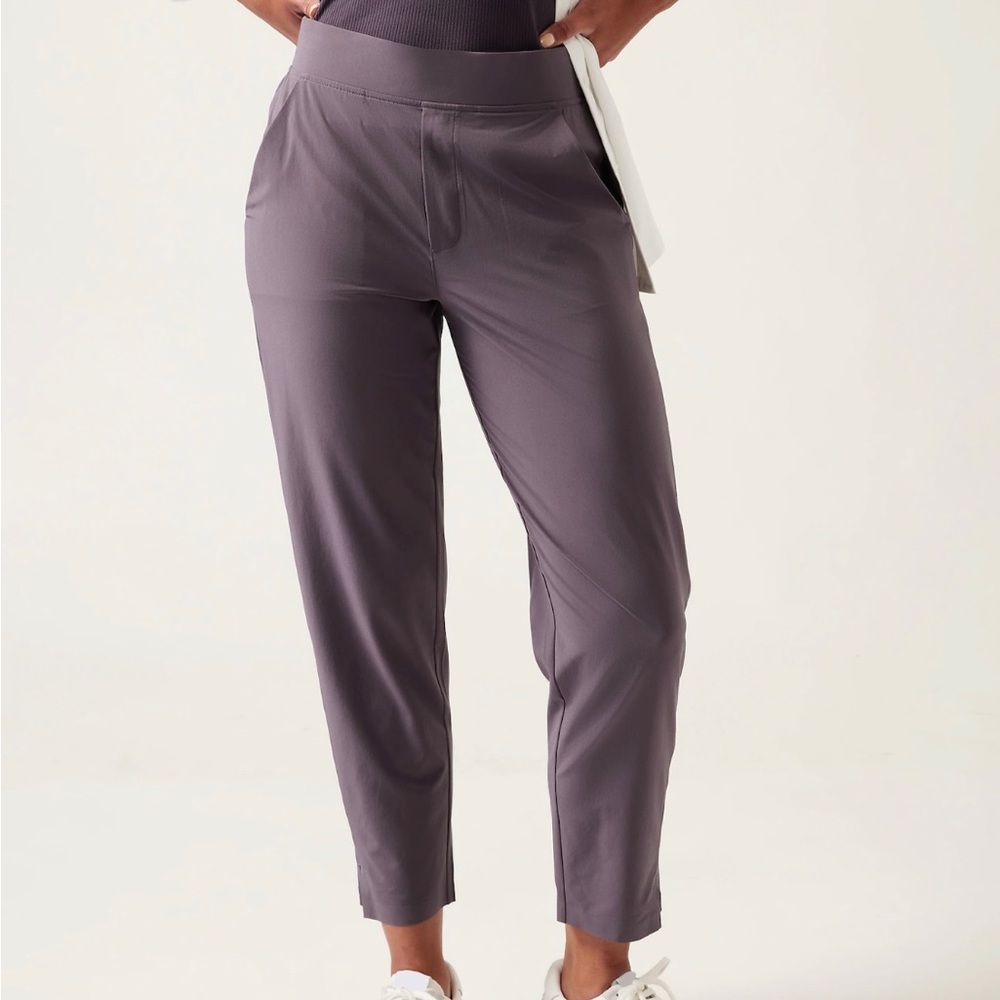 Athleta Brooklyn Ankle Pant Dusk Violet size 12